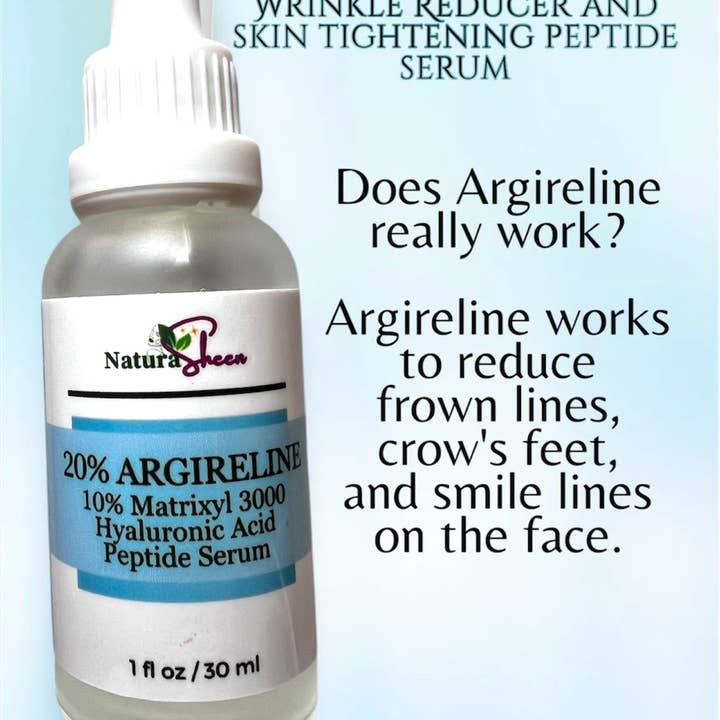NaturaSheen Skin Care – wholesale Ansiktsserum/-koncentrat – 20% Argireline+ Matrixyl 3000 + Hyaluronsyra. RYNKREDUCERANDE OCH HUDÅTSTRAMANDE PEPTIDSERUM