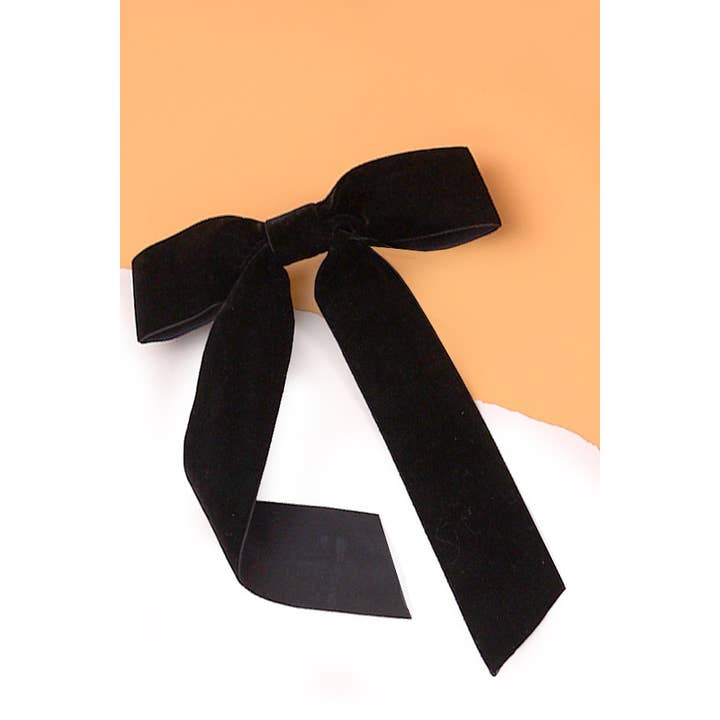 JOSSLYN by wall to wall - Wholesale Hair Clip - Women's - VELVET BOW LACE HAIR CLIPS | 40H613