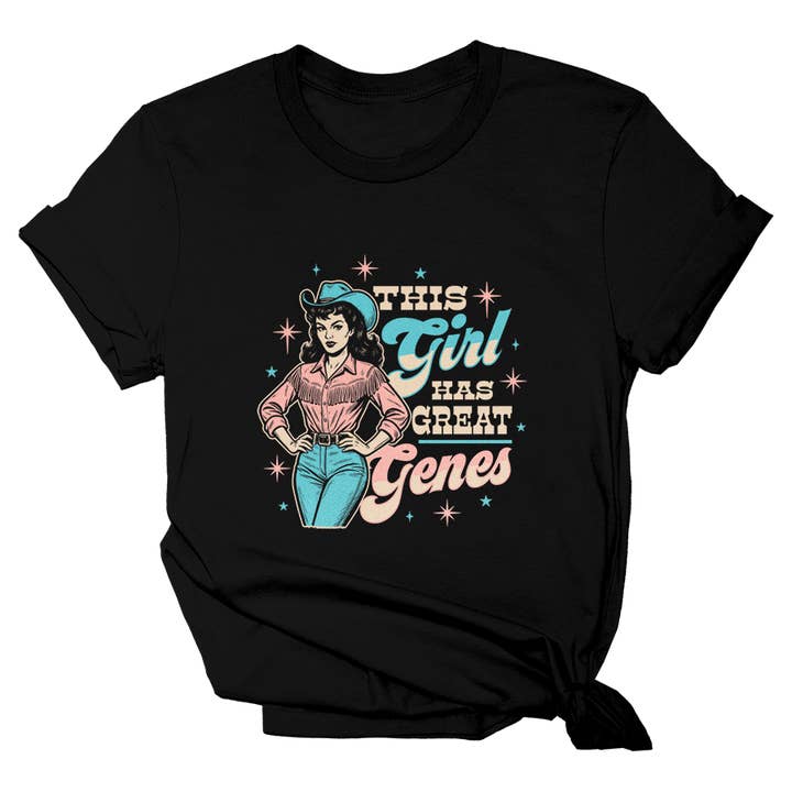 This Girl Has Great Genes Tee - 4066 for wholesale by I Love My Freedom