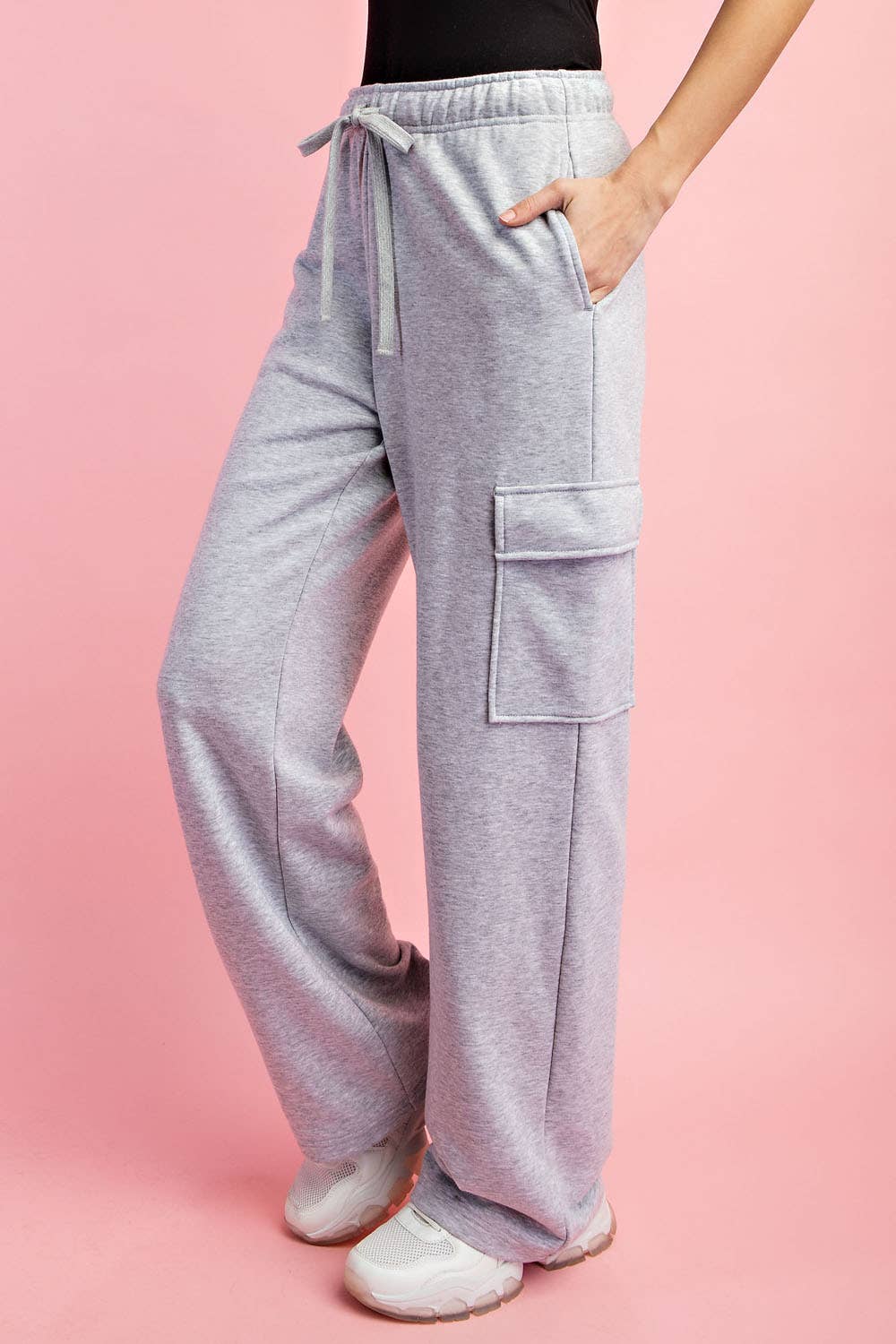 Rae Mode - Wholesale Pants - Women's - FRENCH TERRY STRAIGHT CARGO SWEATPANT17