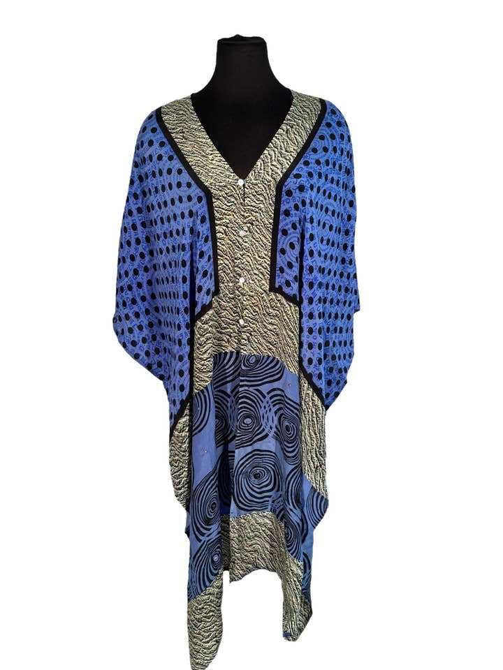 WWF-106 Willow Wrap in Fancy Vintage Silk for wholesale by Silk Ranch