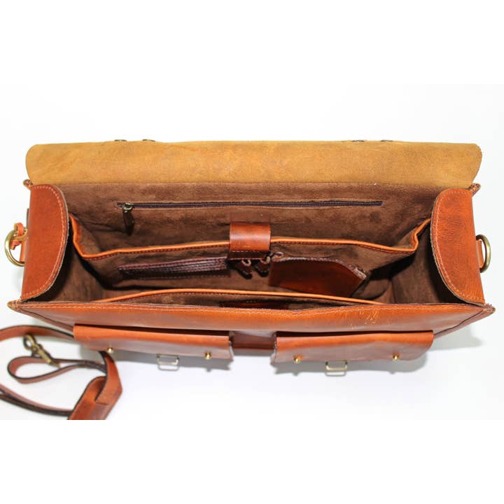 Kalating Leather UK - Wholesale Briefcase - Unisex - Top Grain Leather Mens Womens Briefcase Laptop Business Bag12