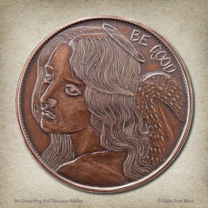 Shire Post Mint - Wholesale Keepsake Coin/Token - Be Good/Stay Evil Decision Maker Keepsake Token