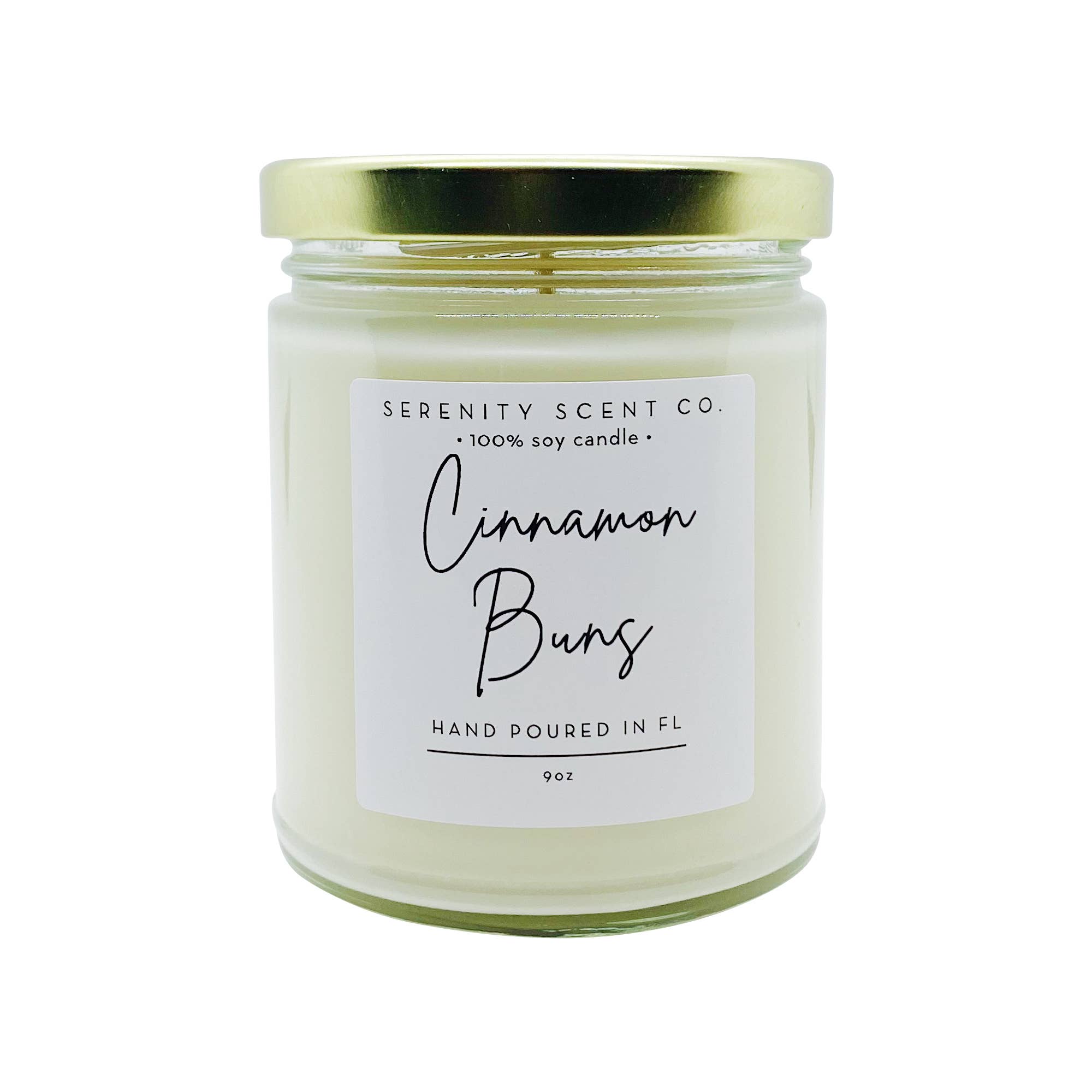 Serenity Scent Co - Vendita all'ingrosso Candela in vasetto - Cinnamon Buns Candle | Candela di soia fatta a mano | Dolce1