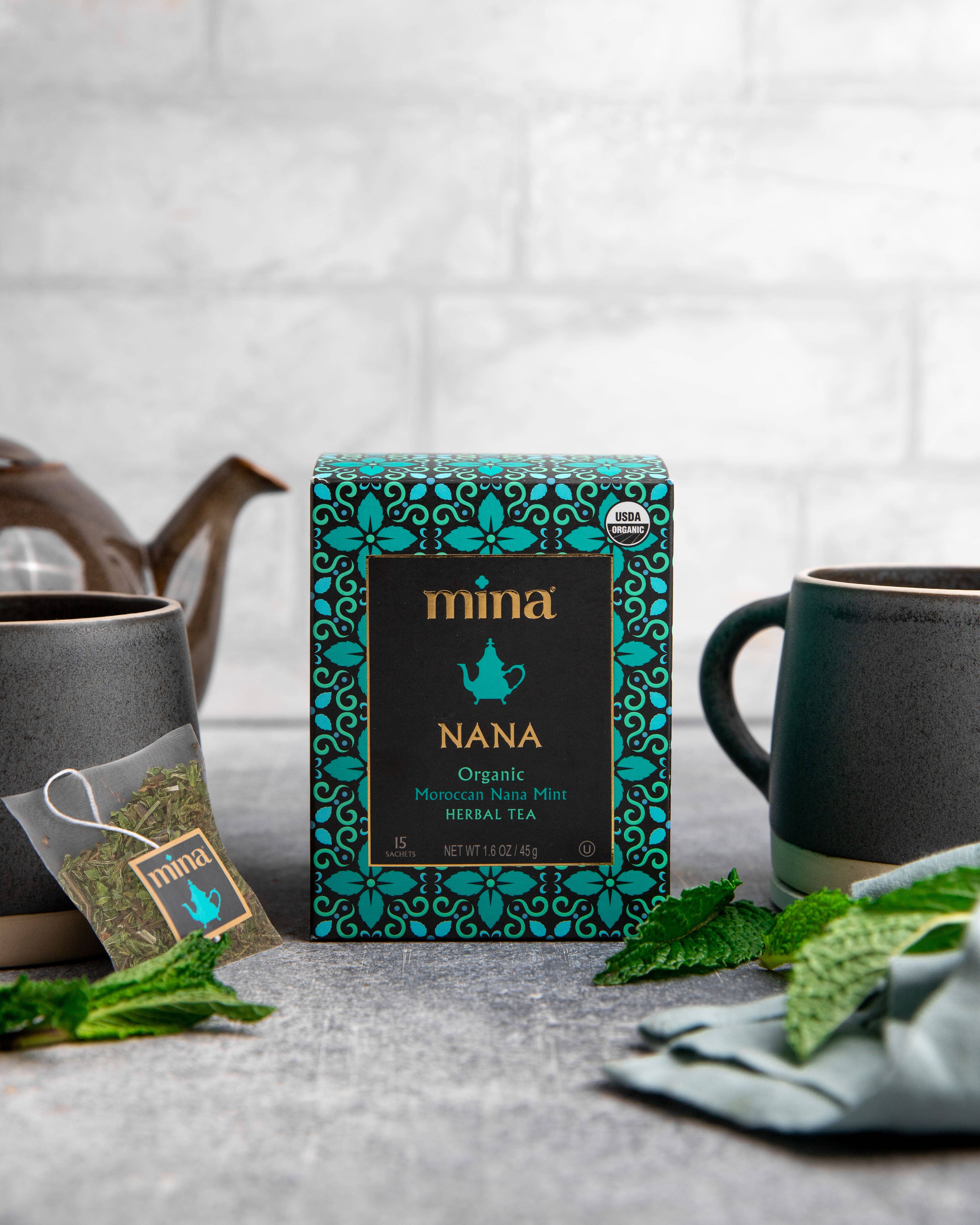 Mina - Wholesale Health/Detox Tea - 15 ct Nana Organic Moroccan Nana Mint Herbal Tea4
