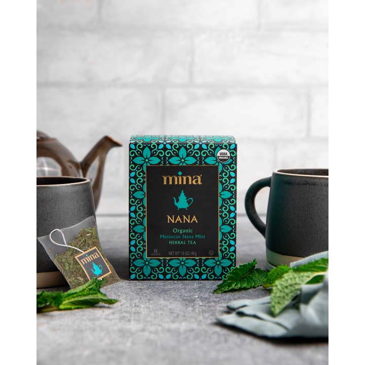 Mina - Wholesale Health/Detox Tea - 15 ct Nana Organic Moroccan Nana Mint Herbal Tea4