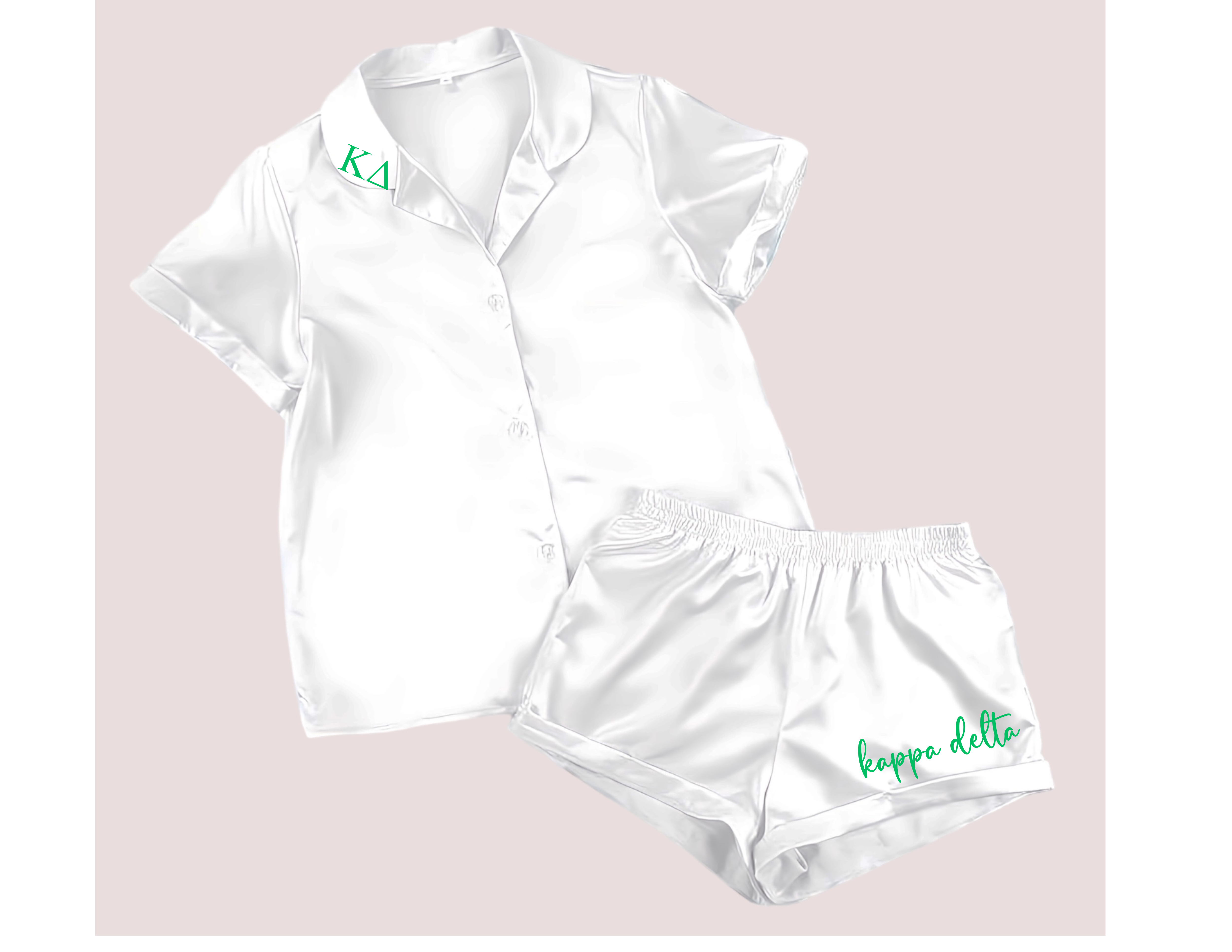 Zoey Claire - Wholesale Sleepwear Set - Women's - Greek Sorority Shorts Pajama Set0