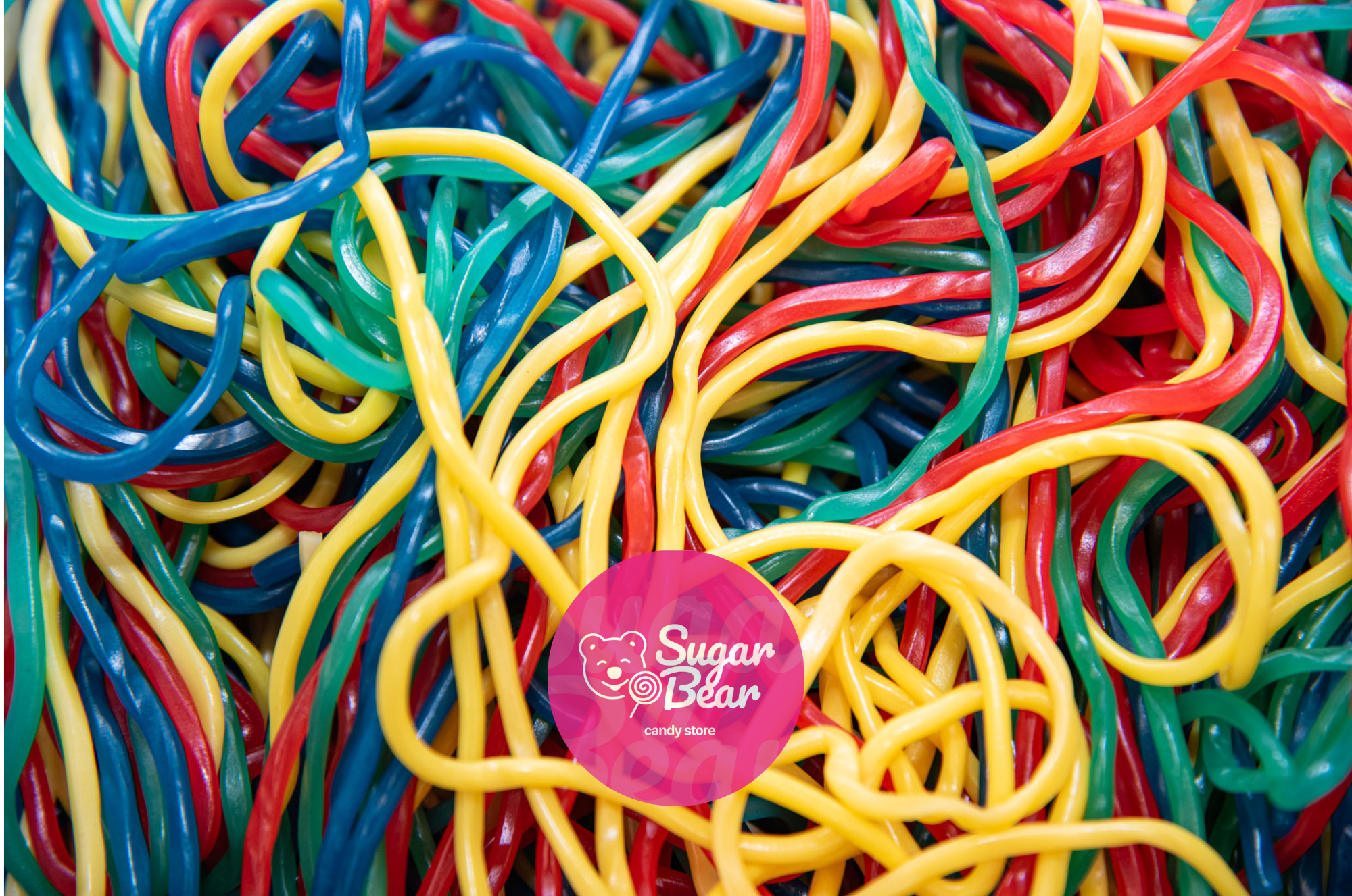 Sugar Bear Candy – wholesale Liquorice – Rainbow Licorice Laces1