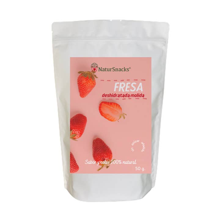 Ground dehydrated strawberry. for wholesale by Natursnacks