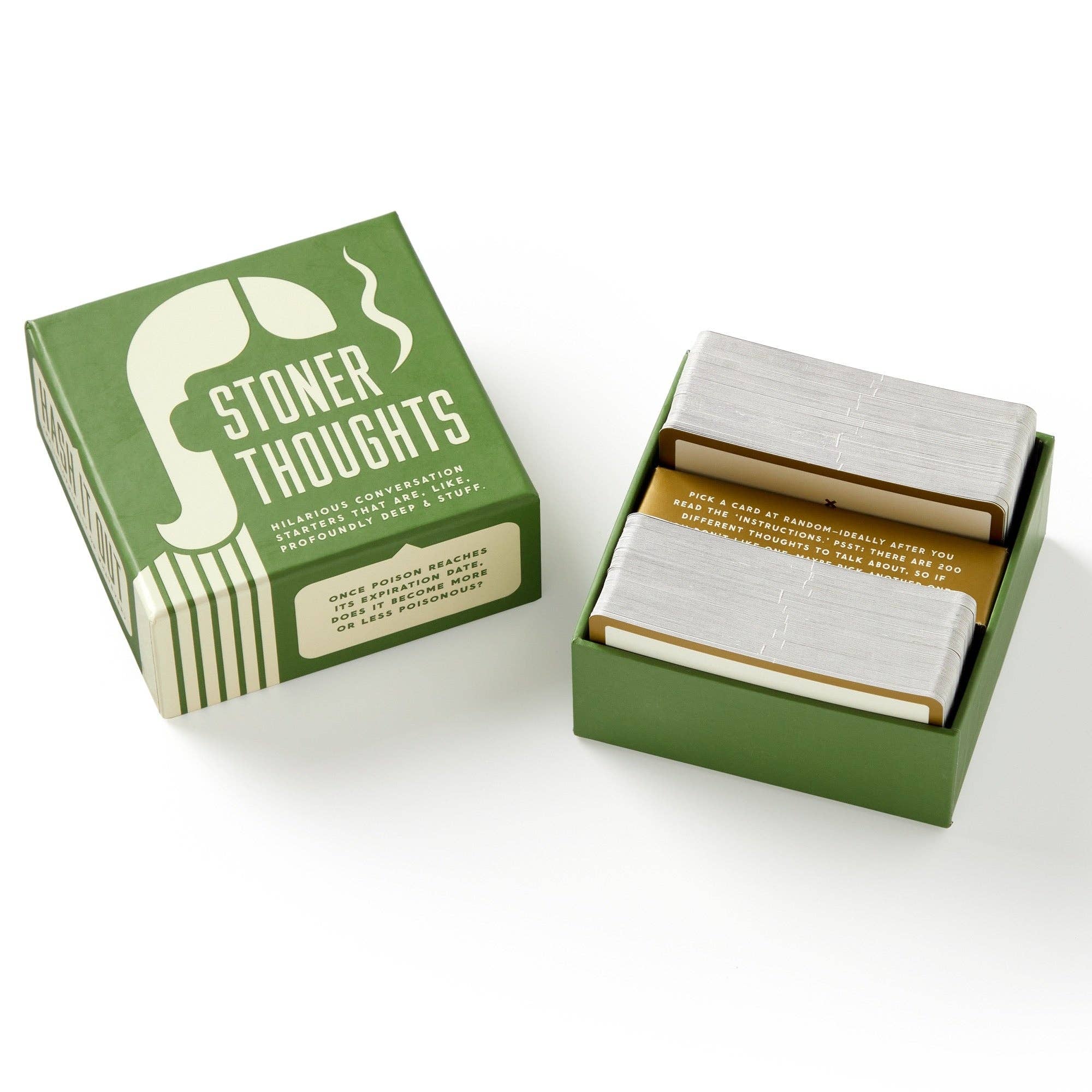 Chronicle Books - Wholesale Card Game - Brass Monkey Stoner Thoughts Conversation Starters5