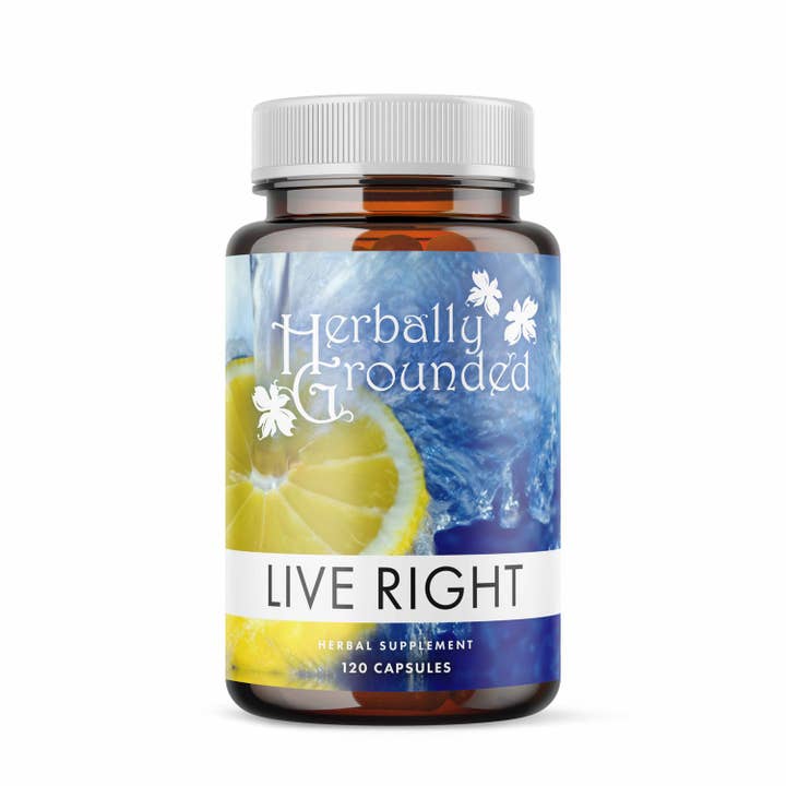 LIVE RIGHT for wholesale by Herbally Grounded