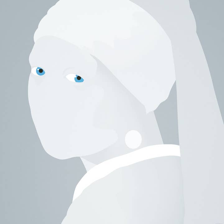 Flicka med pärlörhänge för wholesale av PLOXX poster