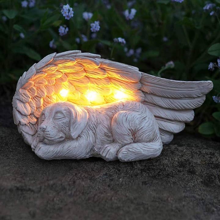 iHeartDogs.com - Wholesale Outdoor Ornament/Decor - iHeartDogs- Forever My Guardian Angel Pup Garden Solar Light -Faire