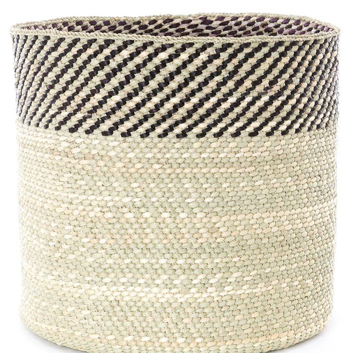 Swahili | AFRICAN MODERN - Wholesale Basket - Black and Natural Kupanda Iringa Basket
