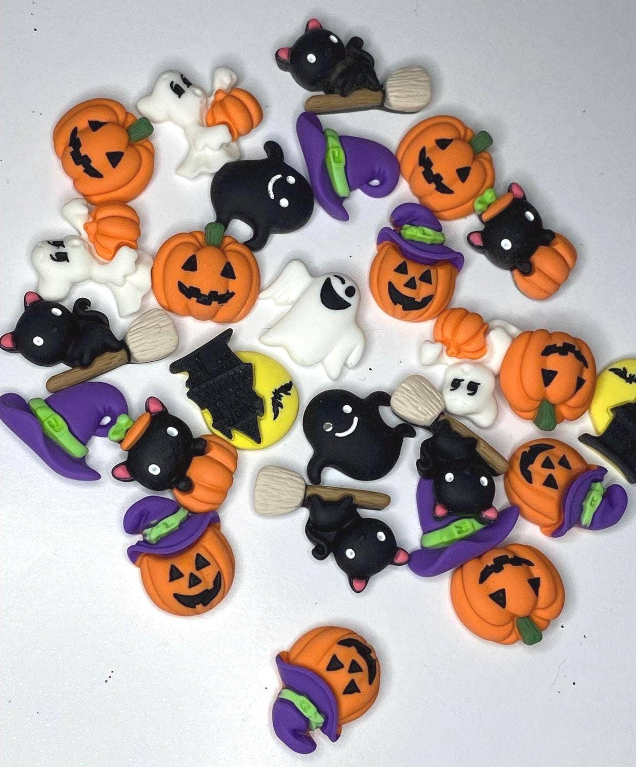 ASAP Craft Supplies - Wholesale Craft Supplies - Halloween Flatback DIY Charms 5 pieces1