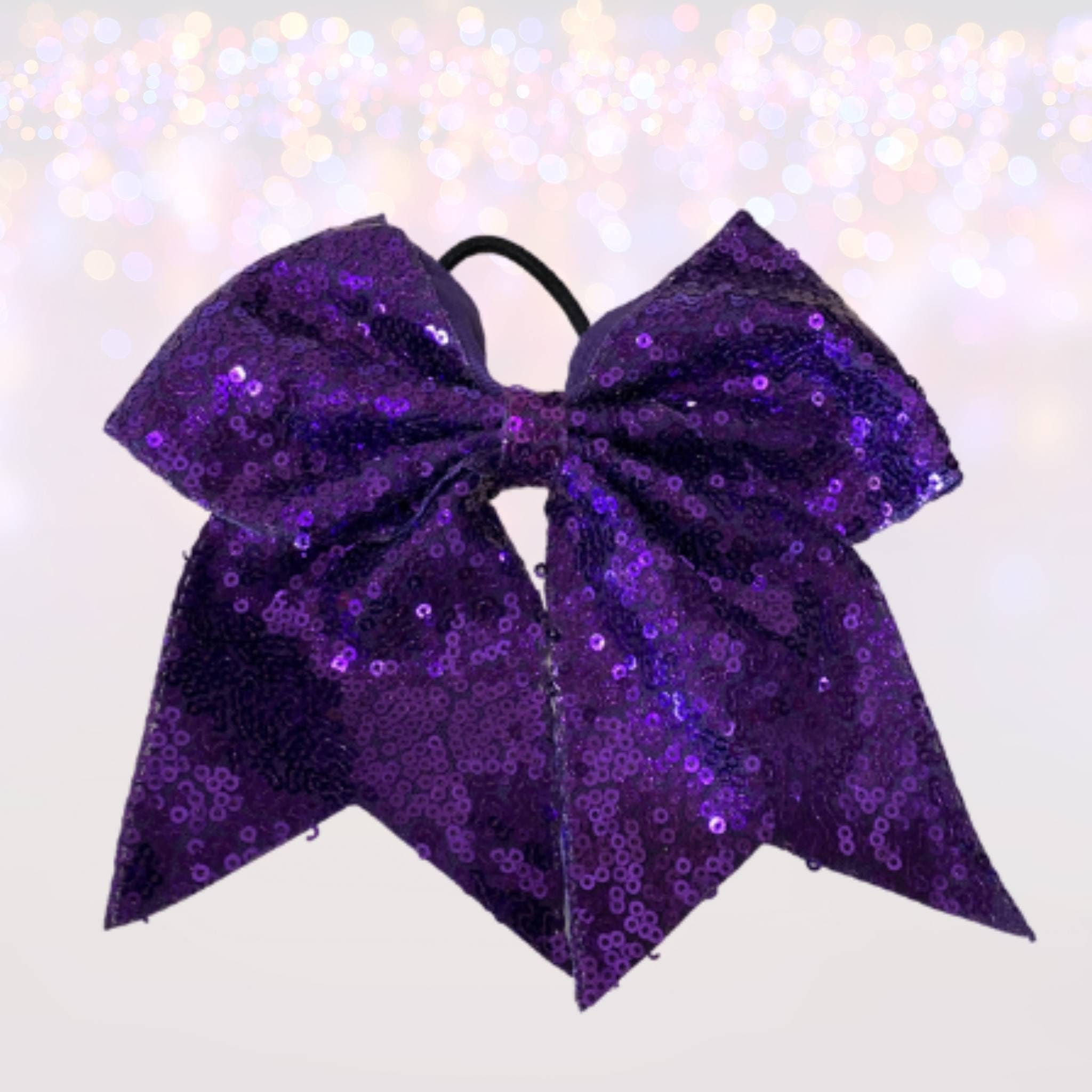 Chicky Chicky Bling Bling - Vente Nœud pour cheveux – enfant - Archets de pom-pom girl à paillettes de 7 pouces, poney de pom-pom girl13