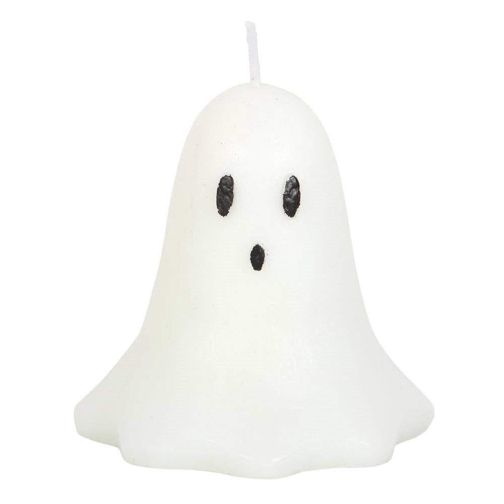 Something Different Wholesale - Wholesale Novelty Candle - 10cm Unscented Halloween Ghost Shaped Candle1