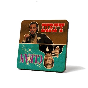 American Brand Studio - Wholesale Magnet - Leonardo DiCaprio Dirty Clean Dishwasher Magnet2