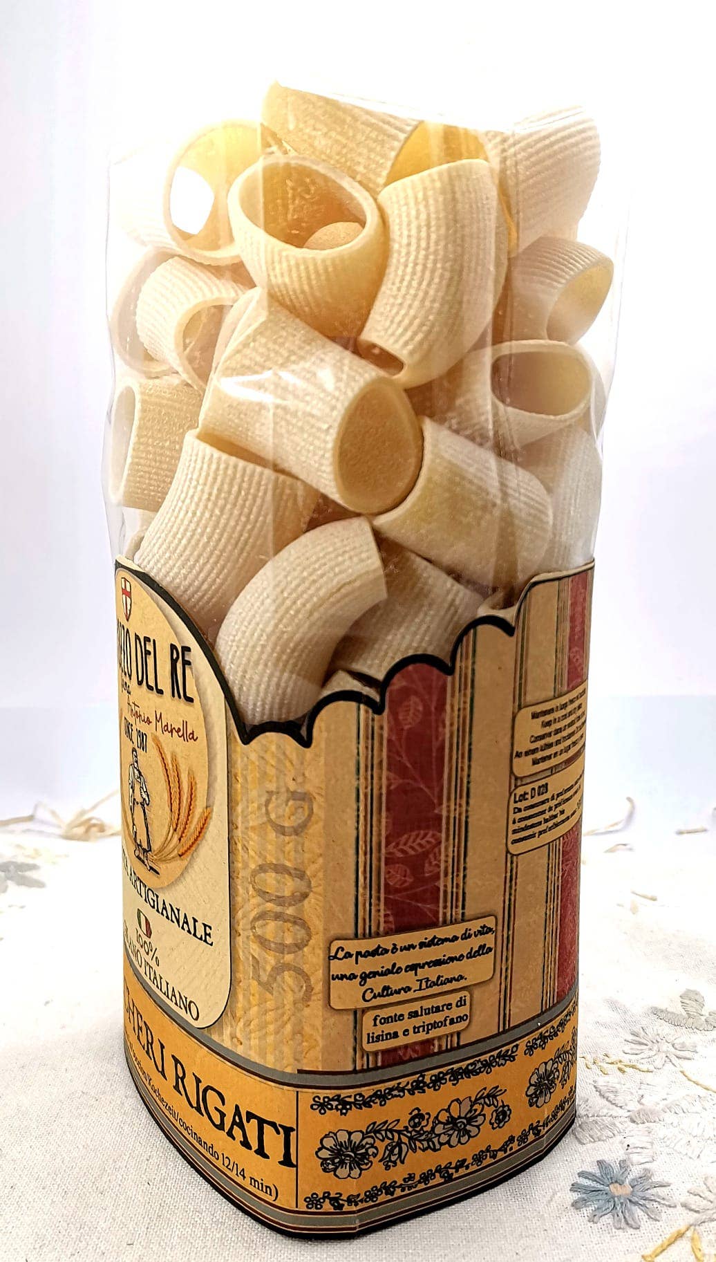 IL POZZO DEL RE firma Antonio Marella - Vente Pâtes - Paccheri Rigati 500 G2