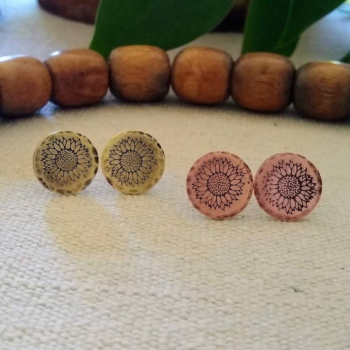 You Are My Sunshine Stud Earrings for wholesale by Little Wander Shop