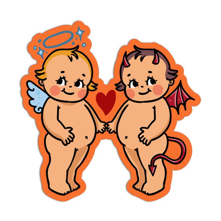 Adesivi impermeabili in vinile Retro Babies per la vendita all'ingrosso da parte di Girls Printing House