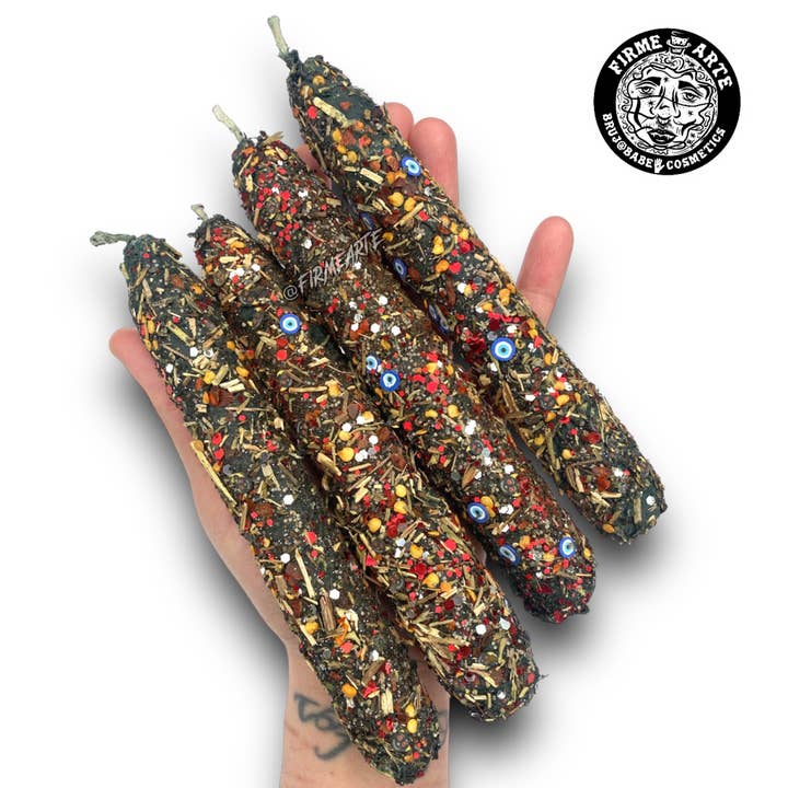 Firme Arte Internet Bodega - Vendita all'ingrosso Candele cilindriche/candelieri - Candele Magiche a Taper | «Fuck Outta Here» | Purificazione Vibrazionale4