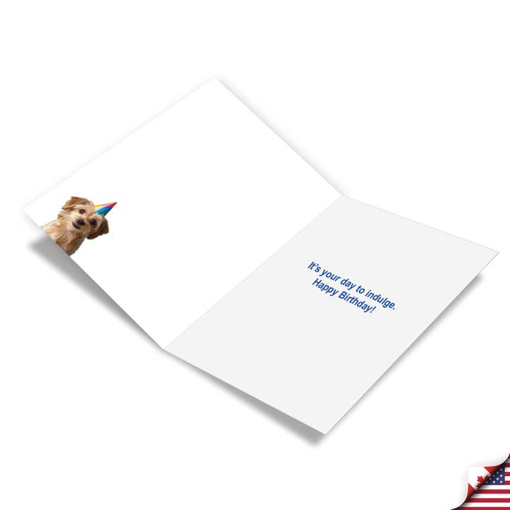 NobleWorks - Wholesale Birthday Card - 1 Funny Birthday Greeting Card - Dog Food Package-NobleWorks1