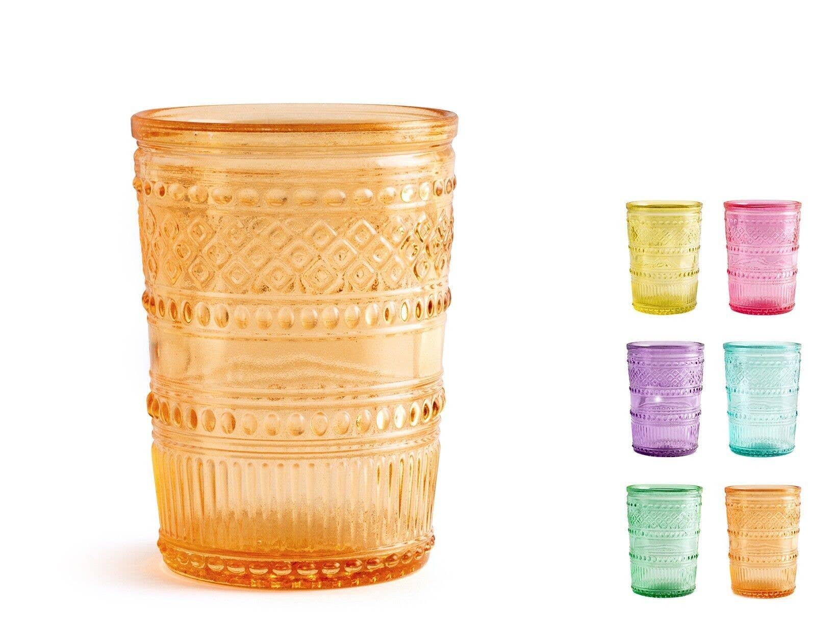 H&H - Wholesale Drinking Glass/Cup - Colored Glass Paloma Glass 32 Cl Washable1