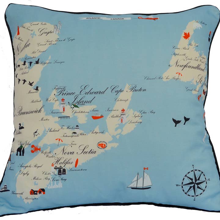Taylor & Co. - The Taylor Collection - Wholesale Throw/Decorative Pillow - Maritimes Destination Indoor/Outdoor Pillow0
