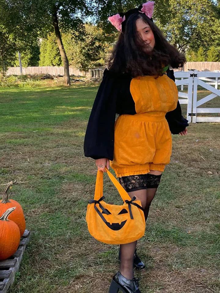 Combishort à la citrouille pour la vente par Miss Candyholic