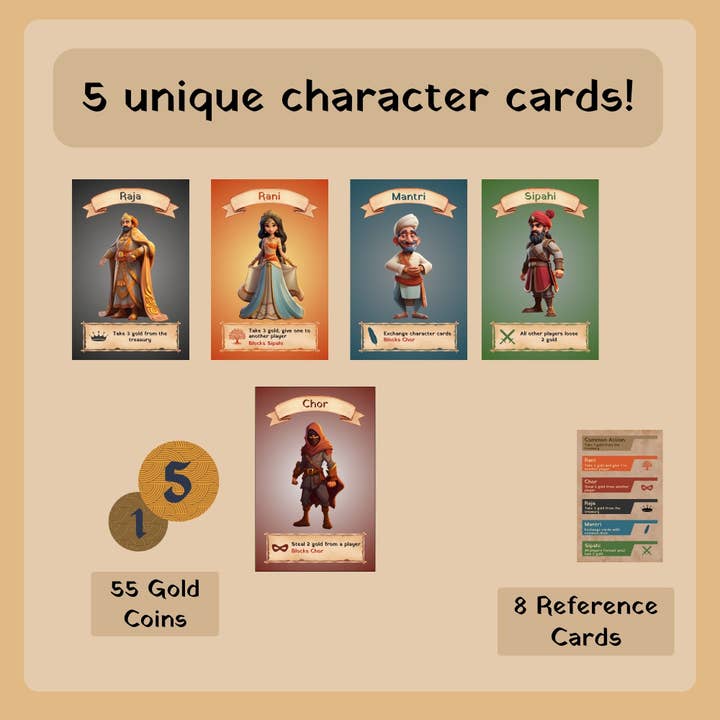 Desi Board Games - Wholesale Board Game - Raja Mantri Chor Sipahi Board Game