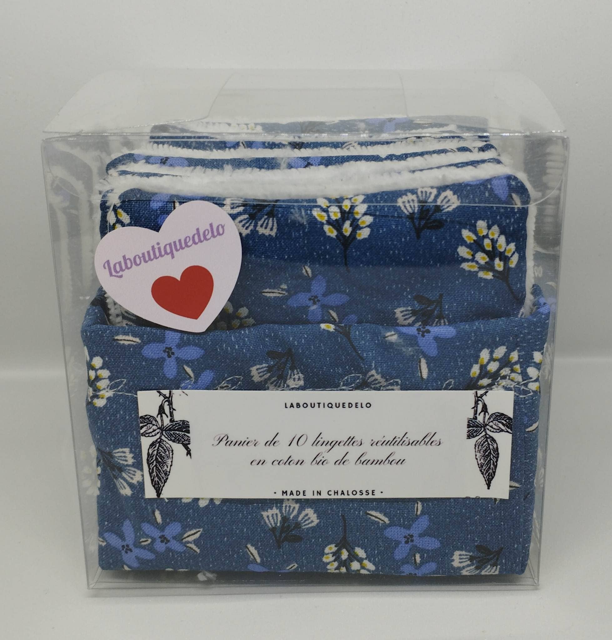 laboutiquedelo - Wholesale Cotton Pad - Flower Pattern Washable Wipes Basket1