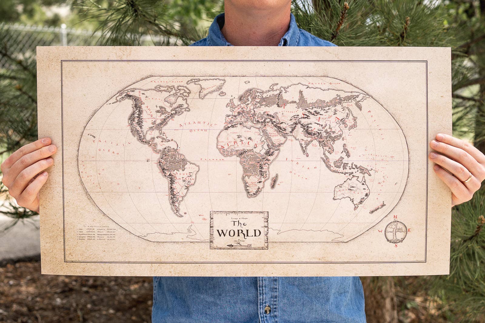 Lord of Maps - Wholesale Map - Hand-Drawn High Quality World Map1