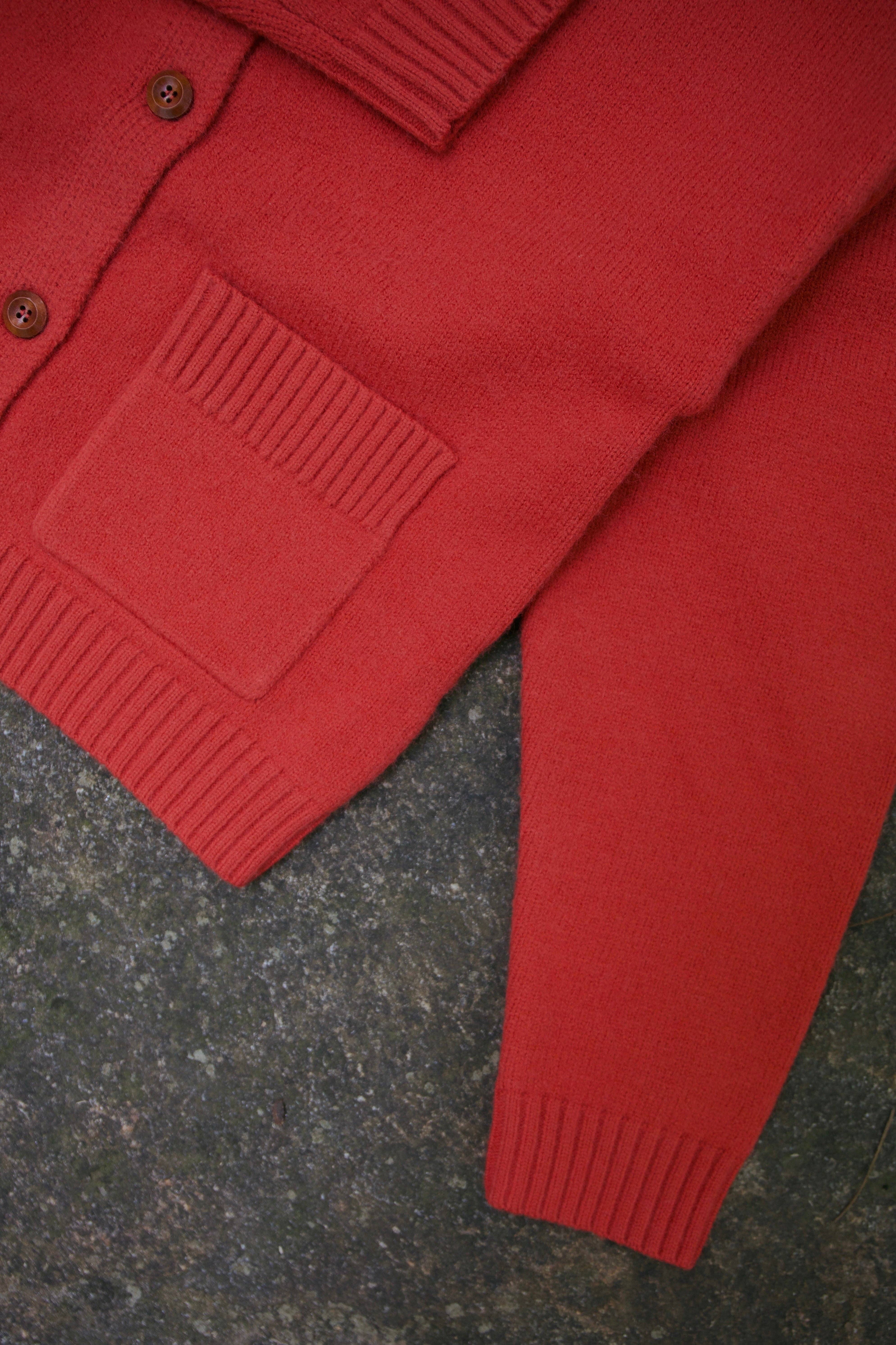 Beaten Path Co - Wholesale Cardigan - Women's - RED WOOL CARDIGAN27