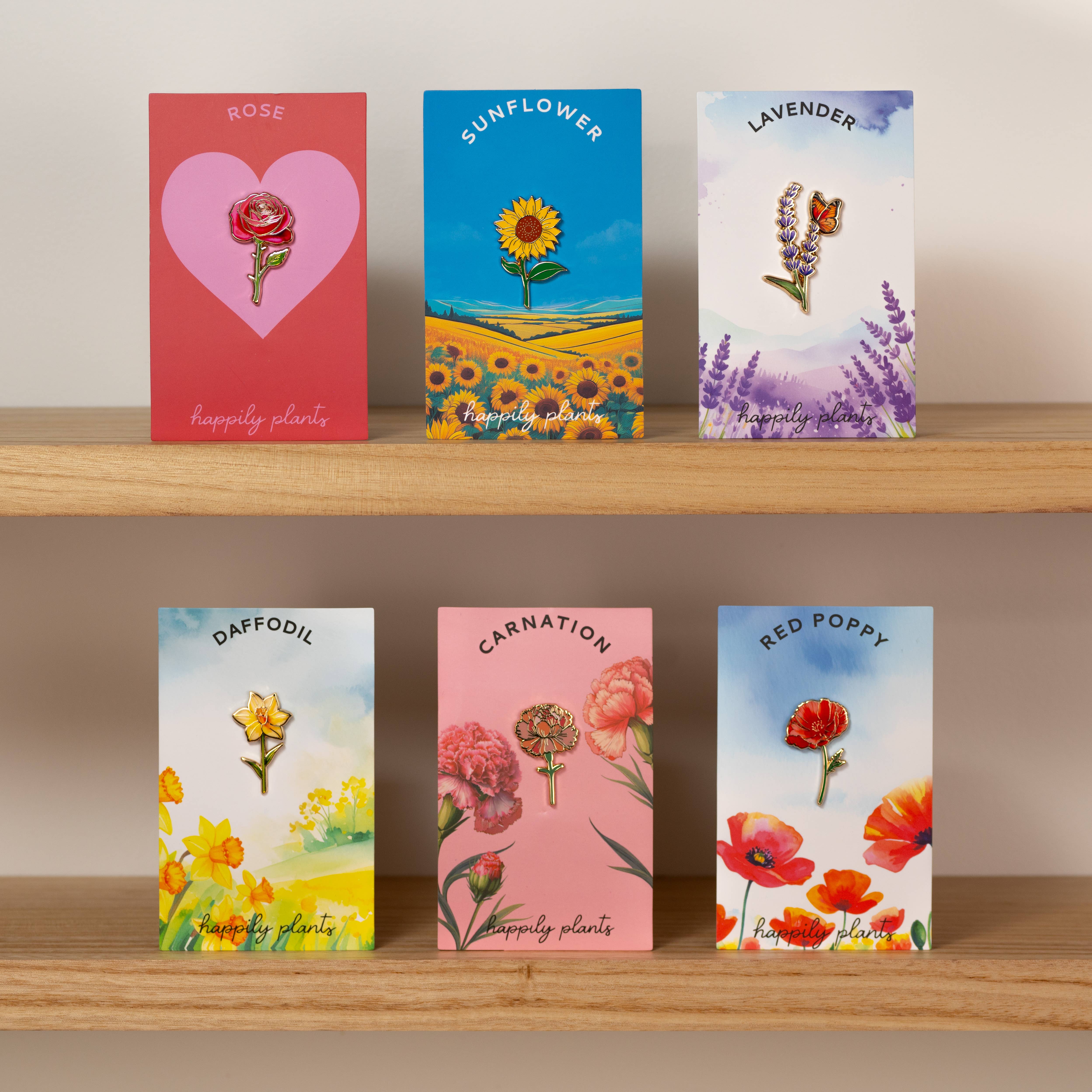 Happily Plants - Wholesale Lapel Pin/Button - Sunflower Lapel Pin, Garden Plant Flower Farm Gifts4