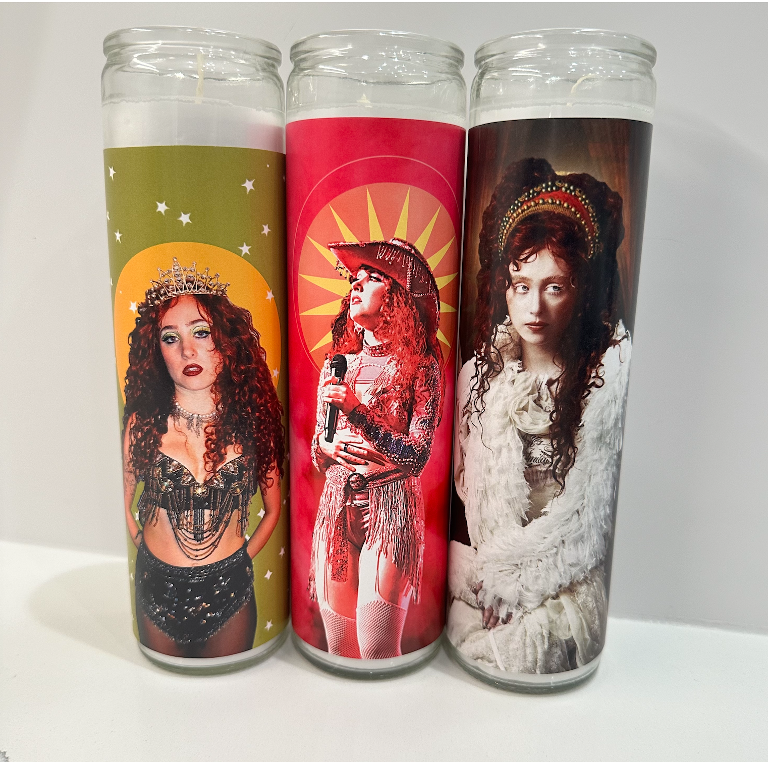 Flaming Feminist - Wholesale Votive Candle - Chappell Roan Prayer Candle8