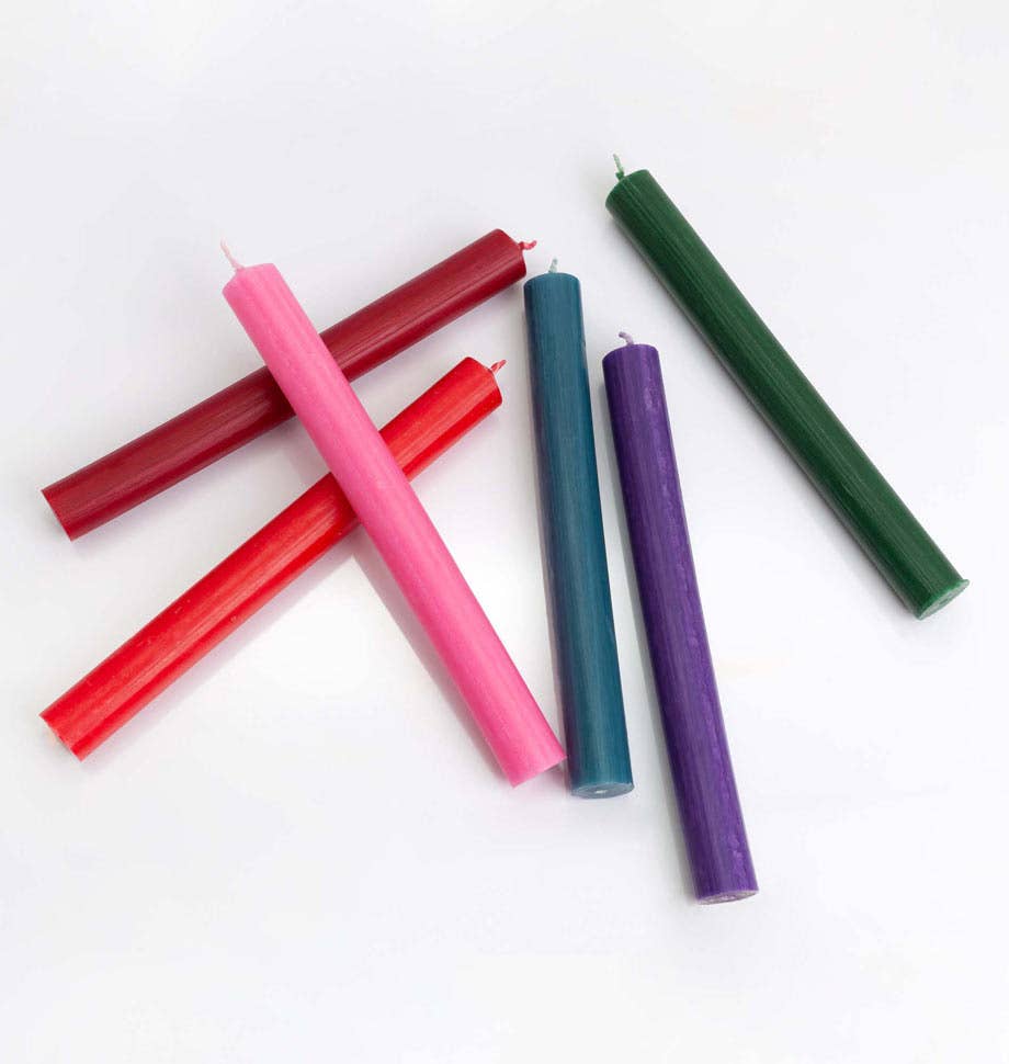 Shearer Candles - Wholesale Tapered Candle/Candlestick - Red 8 inch Dinner Candles x 204