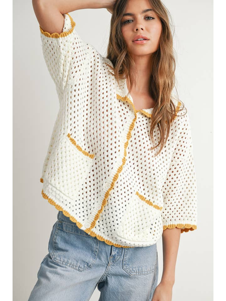 BUTTERMELON - Vendita all'ingrosso Maglione tricot - Donna - Maglione all'uncinetto Urban Vibe - BMW765411