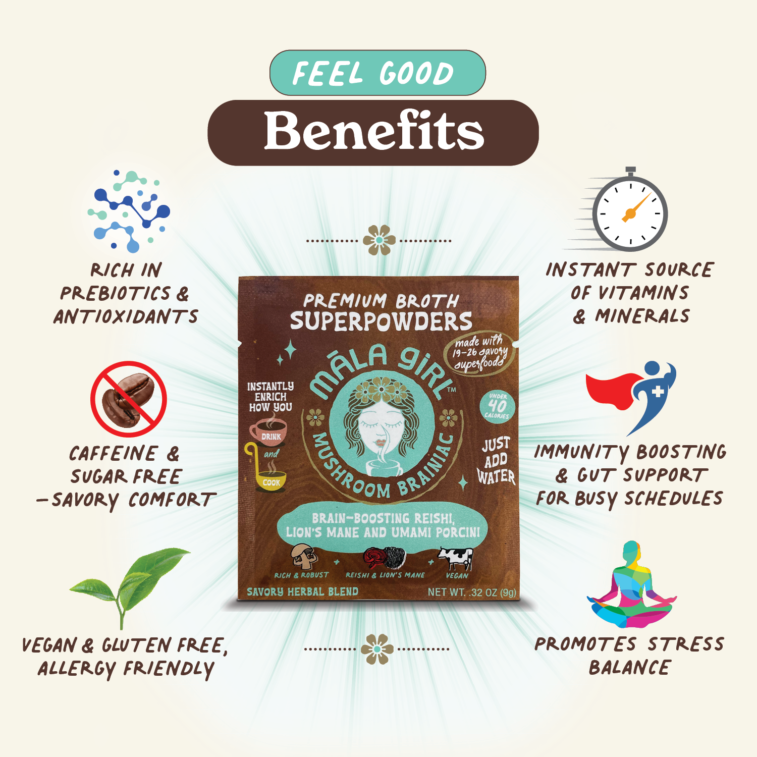 māla girl - Wholesale Soup - Superfood Instant Broth Powder w/ Reishi and Lions Mane6