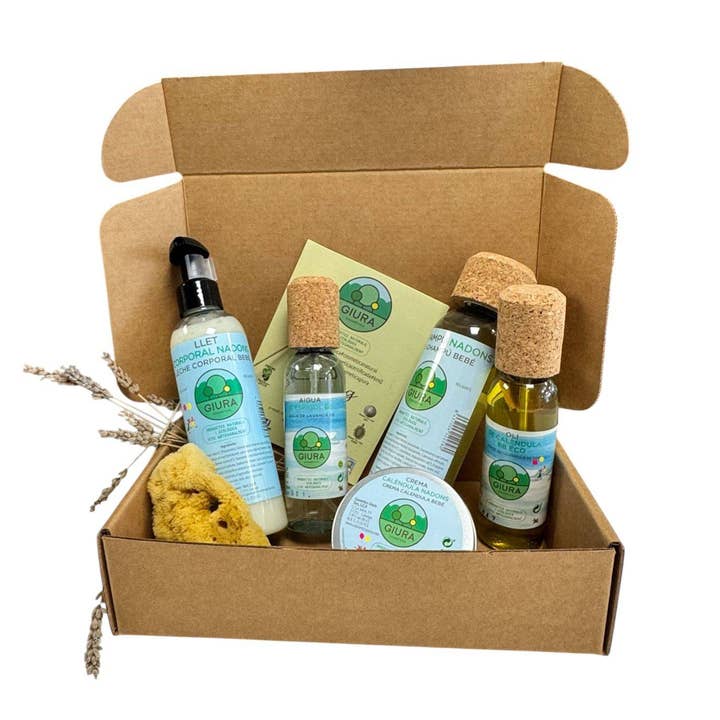 Pack Bebé Ecológico y Suave - caixa kraft para venta al por mayor de Cosmètics Giura