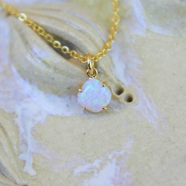 Dainty Opal Necklace for wholesale by Bo and Ho