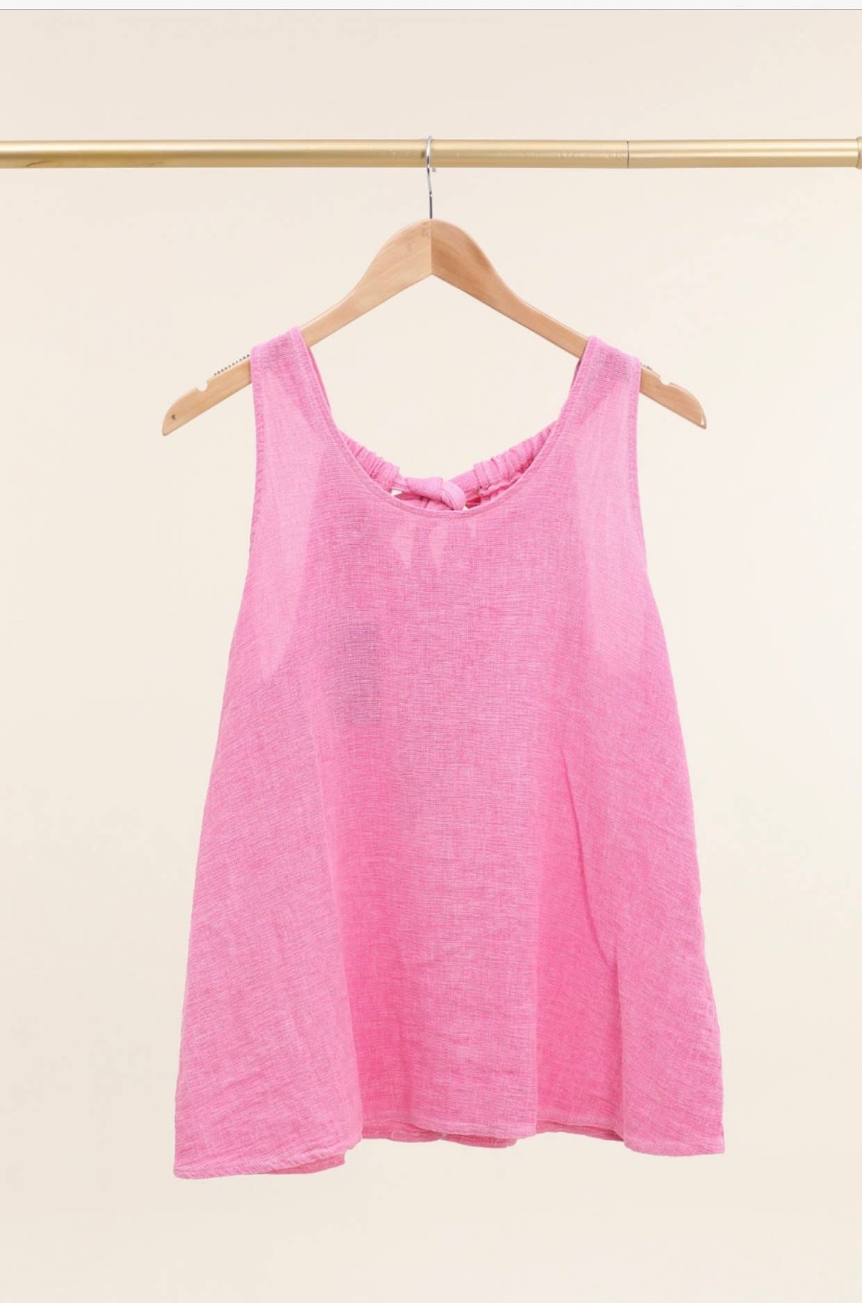 LÉA & LUC - Vente Débardeur – femme - Débardeur en 50% coton et 50% Lin REF. 916841