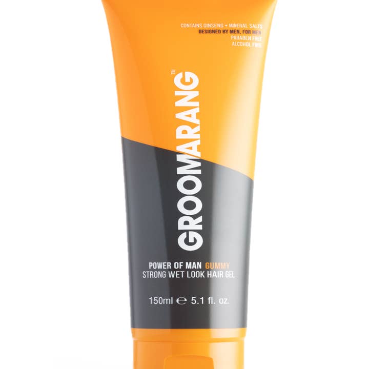 My Wholesale Warehouse – wholesale Hair styling gel/mousse – Groomarang Power of Man 'Gummy' Strong Wet Look Hair Gel 150ml