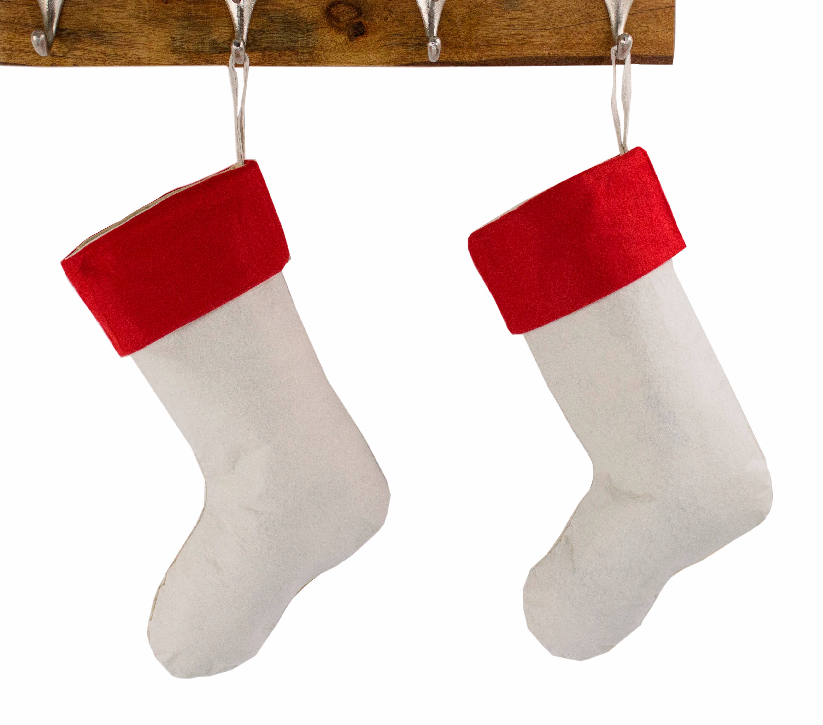 Fennco Styles - Wholesale Holiday Stocking - Holiday Design Linen Hanging Christmas Stocking7