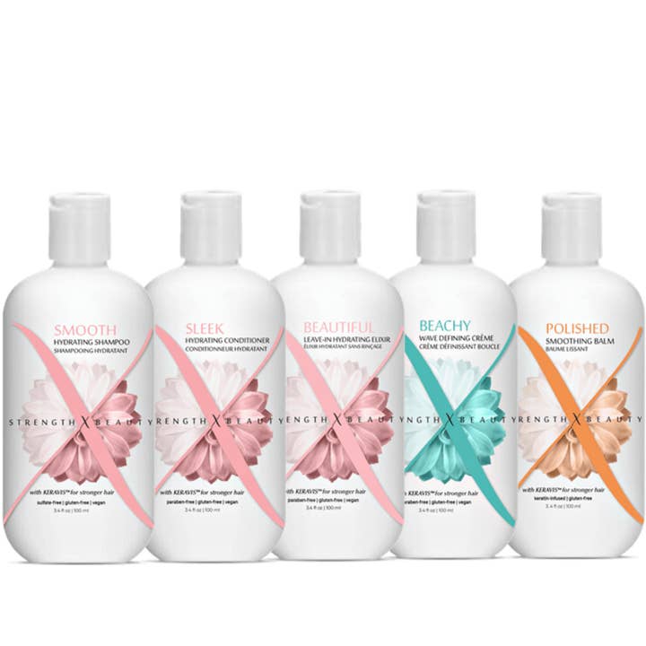 5 pc. Discovery | Travel Set: Medium to Thick or Dry Hair for wholesale by Strength x Beauty