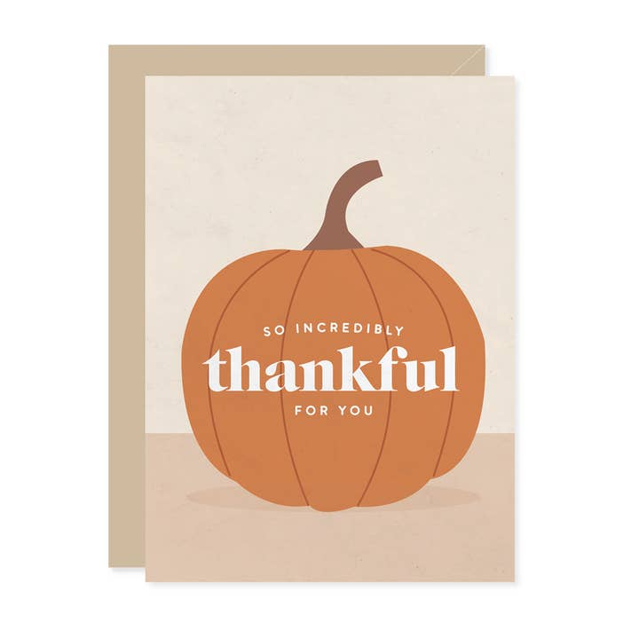 So Incredibly Thankful For You Greeting Card for wholesale by Carmela & Co.