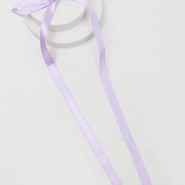 MIX COLOR Long Tail Solid Satin Bow Hair Alligator Clip for wholesale on Faire