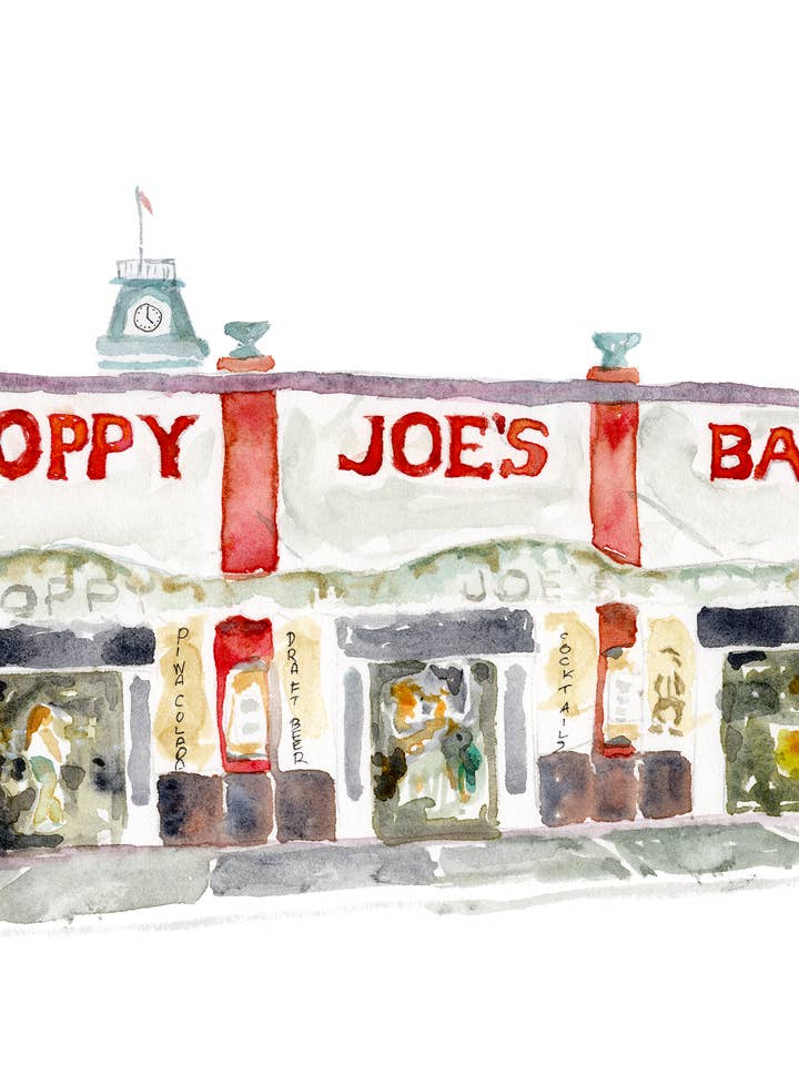 "Sloppy Joes Bar" (Key West Island Art Print) for wholesale by davidkjonesart