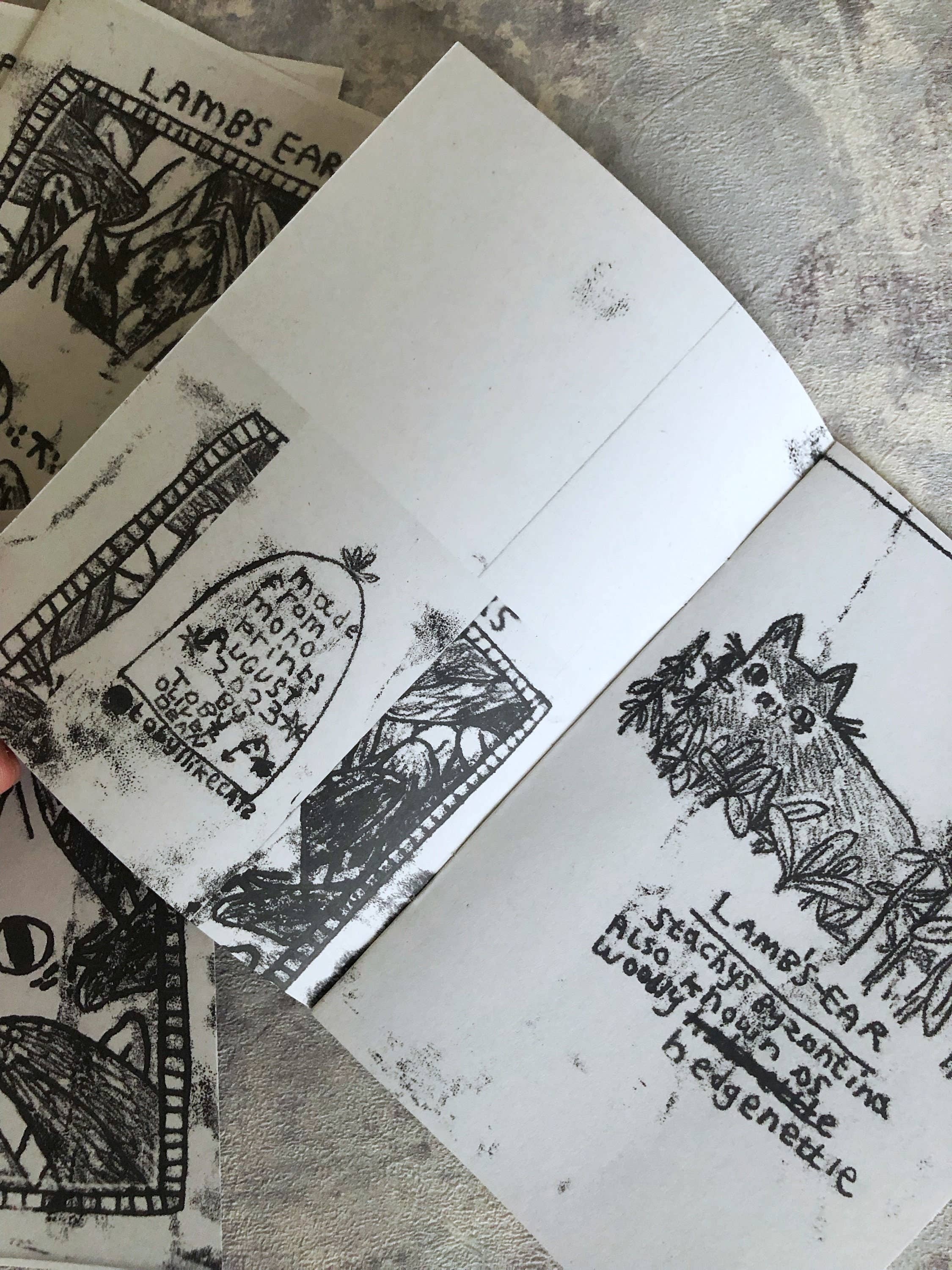 I LIKE CATS – Großhandel Comicroman – Mini-Zine 'Lämmelohren' aus Monodrucken3