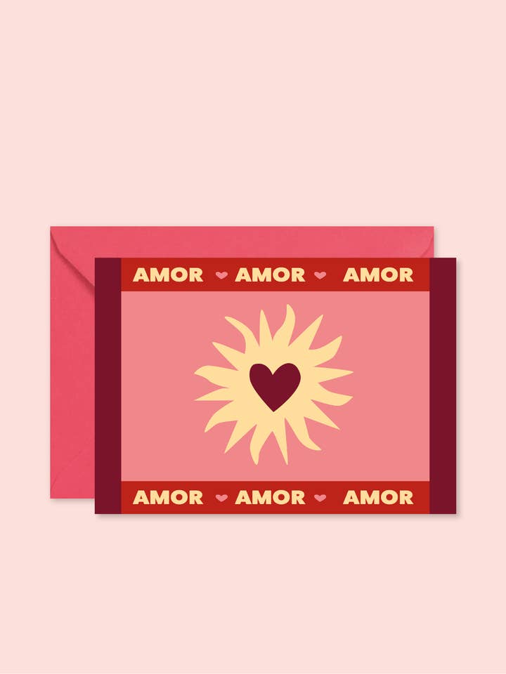 "Valentine's Day" card - Love love (with envelope) for wholesale by Ma Petite Vie